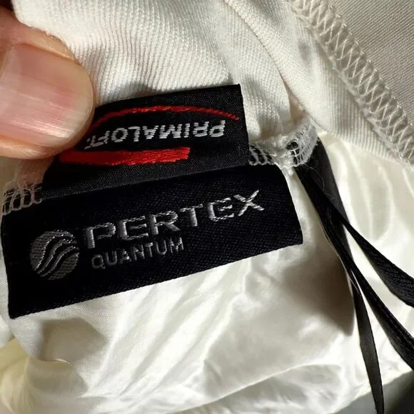 The North Face Primaloft Flight Series Jacket Women XL White Thumb Hole Full Zip - Picture 14 of 15